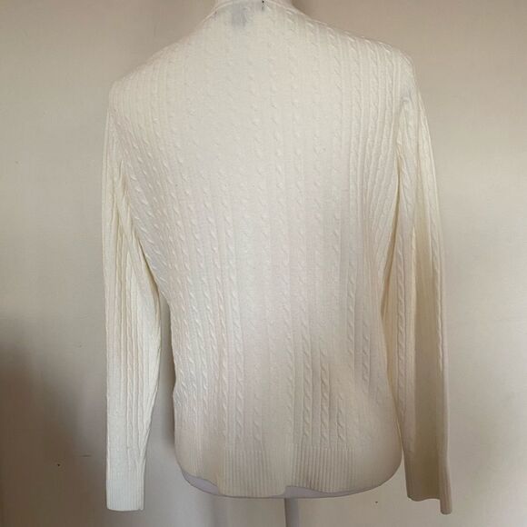 Designers Original White Cable Knit Sweater XS - Picture 4 of 10